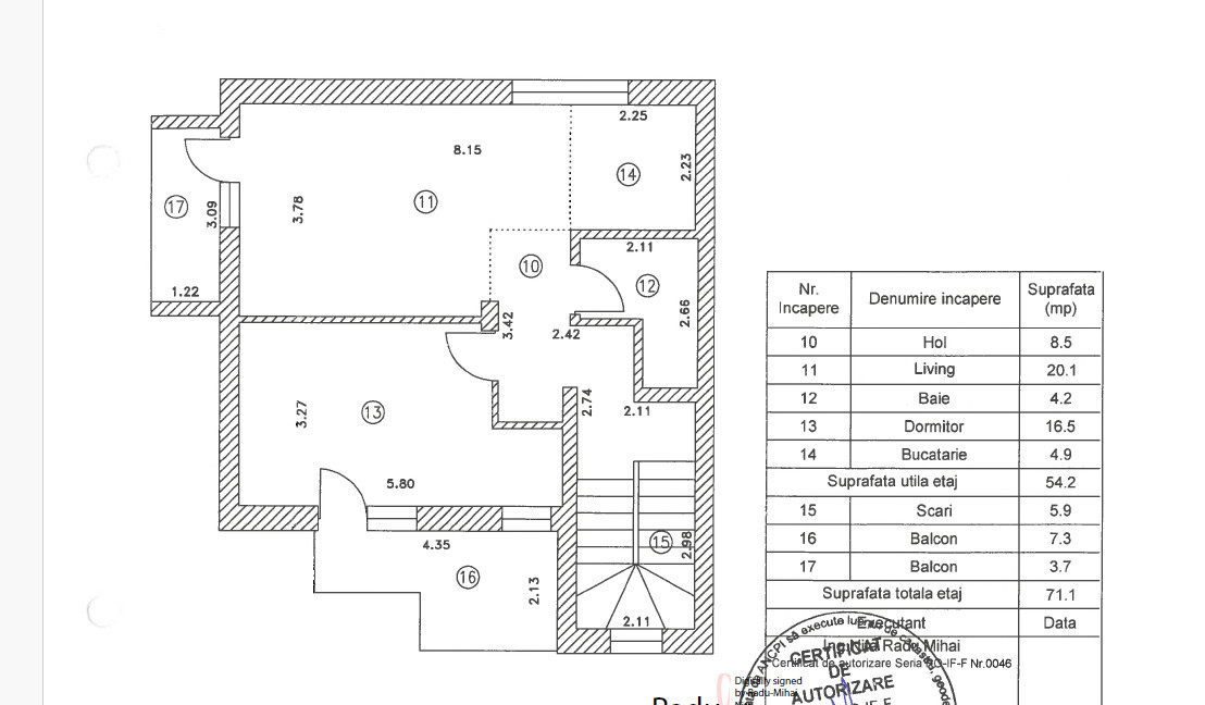 Apartament in vila, 2 camere / loc parcare